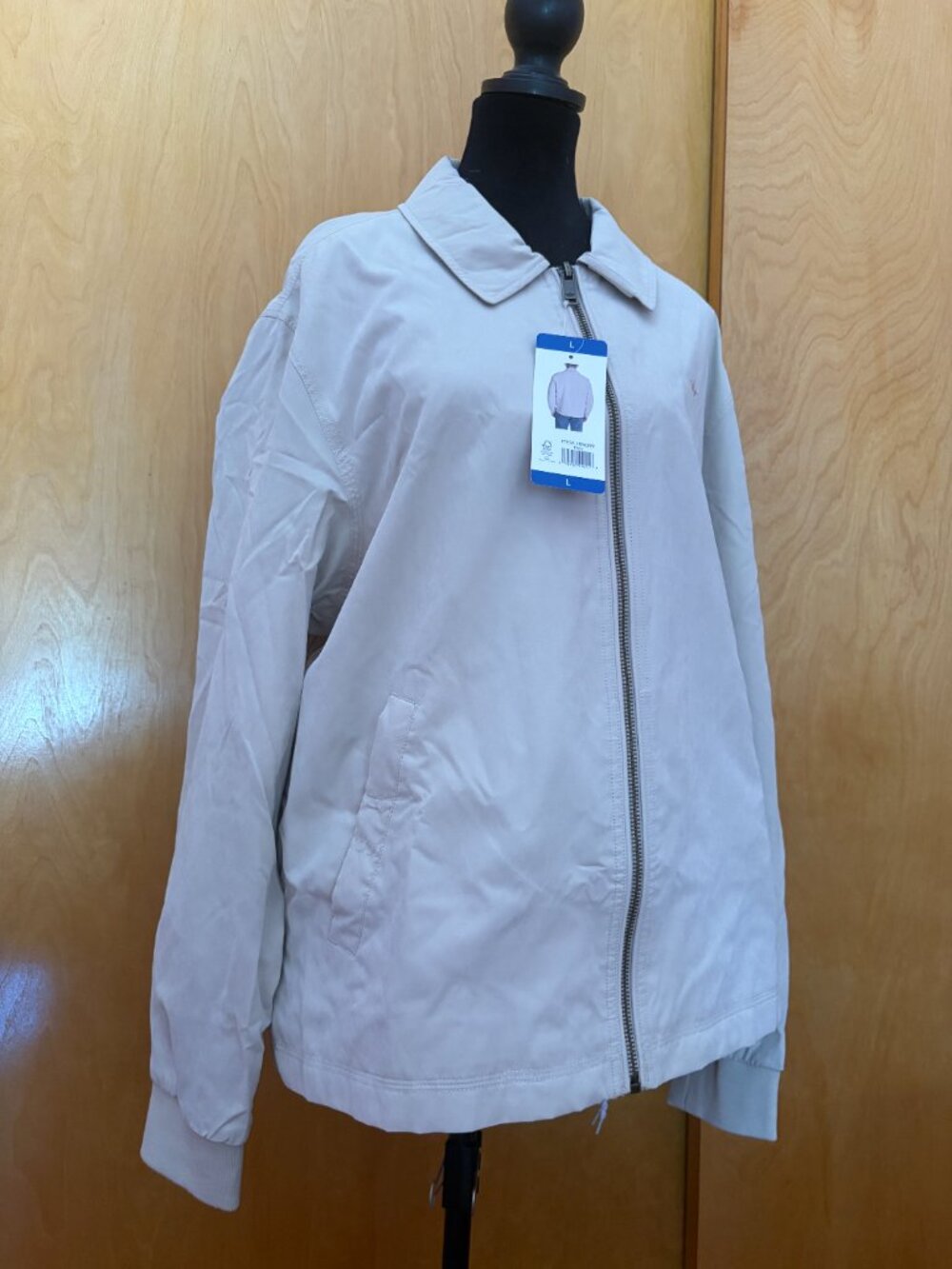 NEW! Dockers Tan Khaki Light Jacket Size Large Unisex Fall Basic